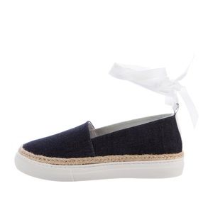 Pierre Hardy lace up denim espadrilles